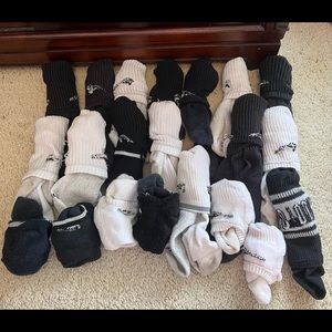 A ton of Nike socks! Calf socks and no show!